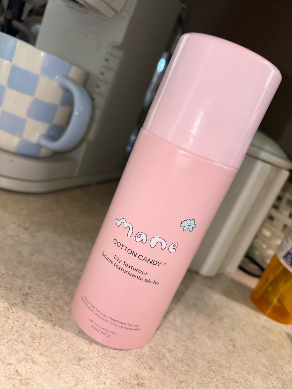 New Mane cotton candy texture spray